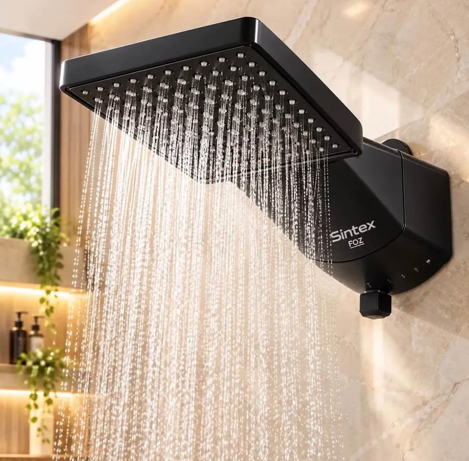 Ducha Sintex Foz preta 220 V 7000 W